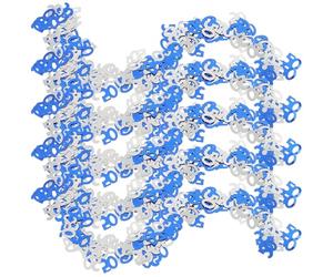 HAPINARY 5confezioni Coriandoli Glitterati Numero Blu e Argento per Decorazioni Tavolo Compleanno Addobbi Festa Anni Confetti Brillanti per Party Allegri e Colorati