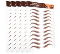 HAPINARY 5fogli Adesivi Sopracciglia Simulati Adesivi Per Modellare Sopracciglia Staccabili Per in Costume Per Marroni