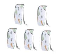 HAPINARY 5pezzi Borsa Termica Per Biberon Portatile Custodia Isolante Per Latte Accessorio Da Viaggio Per Manico Mantiene Temperatura Calda e Fredda Perfetta Per Escursioni e Shopping