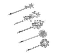 HAPINARY 5pezzi Fermagli Per Eleganti Fiori e Accessori Per Alla Moda Decorazione Per Acconciature e Quotidiane