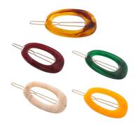 HAPINARY 5pezzi Forcine Ovale in Acrilico Fermagli Corti Per Capelli Da Donna e Ragazza Accessori Per Capelli Alla Moda Design e Facile Da Usare