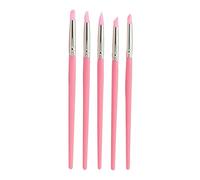 HAPINARY 5pezzi Penne Per Intaglio e Scultura Nail Art Kit Di Strumenti in Silicone Per Pittura Della Testa Creazione Effetti Accessori Per Disegno Unghie