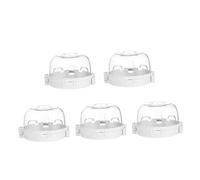 HAPINARY 5pezzi Protezione Di Sicurezza Per a Gas Custodia in Abs Resistente Al Calore Blocco Manopola Per Impedire Ai Ragazzo Ragazza Di Girare i Comandi Facile Installazione Senza Rimuove