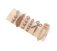 HAPINARY 6 Fermagli Per Chioma Design A Perle Strass Stile Bobby Creativo Leggero Portatile Adatto Eventi Occasioni Matrimoni Appuntamenti Fissare Acconciature