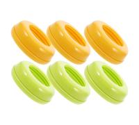 HAPINARY 6 Pezzi Anelli in Plastica per Tettarella Bocca Larga Ricambio Anti-perdita Compatibili con la Maggior Parte dei Contenitori per Ragazzo Ragazza Accessori Alimentazione Facili da