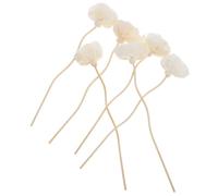 HAPINARY 6 pezzi Bastoncini Diffusore Profumo Rattan con Fiori Decorativi Midollini per Diffusore di Fragranza Costante per Casa Sicuro per Animali Design Elegante