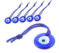 HAPINARY 6 Pezzi Ciondoli Malocchio Blu Turco in Vetro 2,5 Cm Decorazioni Sospese Da Parete Per Casa e Auto Protezione Contro La Sfortuna Regalo Per Amici e Famiglia