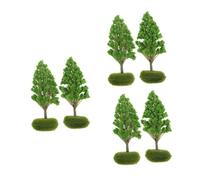 HAPINARY 6 Pezzi Di Alberi Da Strada Simulati, Modello Di Albero Di Simulazione, Modello Di Albero Giocattolo, Modello Di Treno, Modello Di Paesaggio Verde, Modello Di Diorama In