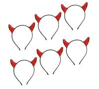 HAPINARY 6 Pezzi Di Cerchietti Corna Per Costume Di Halloween Fascia Per Chioma Unica Completa Atmosfera Festiva