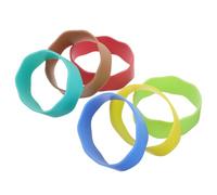 HAPINARY 6 Pezzi fasce con per etichette per i nomi delle bottiglie da interni etichette per bottiglie neonate per Manica colorata per