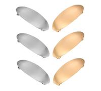 HAPINARY 6 Pezzi Fermagli Metallo Ovali per Clip Resistenti per Spessi Accessori Eleganti per e Cerimonie Oro e