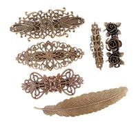 HAPINARY 6 Pezzi Forcina Per Chioma Vintage Fermaglio Per Chioma in Rame Accessori Stile Europeo Per Donne Ragazze Signore Occasioni Matrimonio