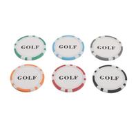 HAPINARY 6 Pezzi Marcatore per Palline da Golf in ABS, Portatile | Compatibile Uso in Campo e Spostamenti, Sicuro Contro Graffi, Adatto a Uomini e Donne