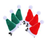 HAPINARY 6 Pezzi Mini Fermagli Per Chioma A Forma Di Cappello Di Babbo Natale Piccoli Accessori Per Chioma Barrette Natalizie Per Donna