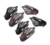 HAPINARY 6 Pezzi Pinze Capelli Piatti da Donna Opache Clip Artiglio Antiscivolo per Capelli Spessi e Sottili Design Curvo e Tenuta Forte Accessori Vintage Nero e Marrone per Acconciature