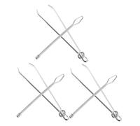 HAPINARY 6 Pezzi Pinzetta Elastico Cucito in Metallo con Impugnatura Ergonomica Strumento per Infila Coulisse e Sostituzione Cordoncino in Vita Accessori Cucito per Riparazioni
