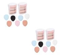 HAPINARY 6 Scatole Mini Soffio Per Le Dita Spugnetta Per Il Trucco Delle Dita Soffio Di Bellezza Sbuffi Di Dita Per Il Trucco Mini Piumino Da Cipria Soffio Idrofilo Non Lattice