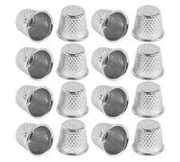 HAPINARY 60 Pezzi Ditale da Cucito in Metallo Argento Protezione per Dita Antinfortunistica per Cucito Mano Quilt e Ricamo Accessori Fai da Te per Artigianato