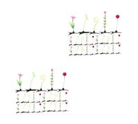 HAPINARY 60 Pezzi Fermagli Per A Forma Di Pianta Simulata, Fermagli Per A Forma Di Fiore Per Ragazze, Fermagli Per A Forma Di Germoglio Di Soia, Fermagli Per A Forma Di, Mini Fermagli Per