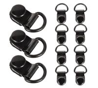 HAPINARY 60 Pezzi Fibbie Metalliche per Lacci da Scarpa Resistenti all Usura con Ganci Rapidi Antiscivolo per Stivali da Trekking e Arrampicata Accessori Affidabili per Riparazioni Outdoor