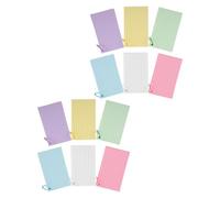 HAPINARY 600 Pezzi Schede Indice Colorate con Rigature e Anelli da Cartoncini Flashcards Piccole per Studio Ufficio e Scuola Memo Pad Ordinato e Facile da Consultare