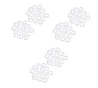 HAPINARY 60paia Anello Antiscivolo Silicone Per Occhiali Adatto Per Ragazzo Ragazza e Adulti Compatibile Con Tutti Tipi Di Occhiali Colore Bianco Semitrasparente Facile Da Installare e