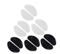 HAPINARY 6paia Cuscinetti Nasali Silicone Antiscivolo Per Occhiali Da Comfort e Stabilità Per Tutti Tipi Di Montature e Trasparente Per Uso Quotidiano e Sportivo