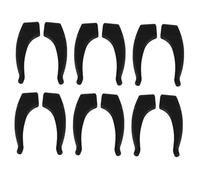 HAPINARY 6paia Generato Per Tuo Prodotto Su Ganci Antiscivolo Per Occhiali Silicone Supporti Per Orecchie Per Sport e Attività All Aperto Nero Questo Rispetta Tutti Requisiti Forniti