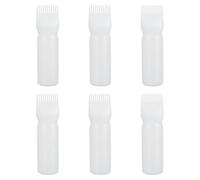 HAPINARY 6pezzi Bottiglie Applicatrici Pettine Per Squeeze Per Trattamento Del Capelluto Design e Compatto Facile Usare