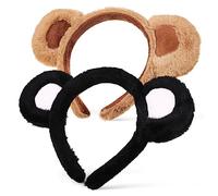 HAPINARY 6pezzi Cerchietto Orecchie Accessorio Per Halloween Cosplay e Orecchie Per Adulti e