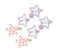 HAPINARY 6pezzi Clip Per Forma Di Stella Accessori Per Per Donne e Ragazze Fermagli Colorati Perfetti Per Ogni Occasione Resistente e Adorabile