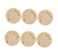 HAPINARY 6pezzi Di Nascita Legno Per Targhette Per Foto Mensili Accessori Per Registrare Le Pietre Miliari Del Design Elegante e Sostenibile