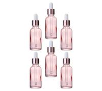 HAPINARY 6pezzi Flaconi Contagocce in Vetro Vuoti Ricaricabili Per Cosmetici Liquidi Flaconi Contagocce Per Campioni Di Profumo e Oli Essenziali