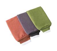 HAPINARY 6pezzi Guanti Scrub Esfolianti Per Doccia e Bagno Guanti Da Doccia Doppio Lato Scrub Per Corpo Comodi Cordino Facili Da Indossare e Pulire Lavabili in Lavatrice Unica Adatta Tutte