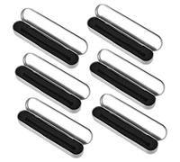 HAPINARY 6pezzi Scatola in Metallo Per Matite Astuccio Portapenne in Latta Organizer Portapenne Resistente All Usura Coperchio Compatto e Leggero Per Scuola Ufficio e Viaggi