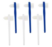 HAPINARY 6pezzi Spazzolino Per Dentiera Adulti Testina e Angolata Impugnatura Ergonomica e Portatile Per Pulizia Protesi Dentarie Parziali Semi e Complete Mantenendo Aspetto Originale