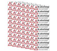 HAPINARY 7 Fogli Adesivi Senza Pubblicità Cartello Senza Pubblicità Per Pareti Esterne Per Pareti Esterne Per Porta Di Casa Adesivo