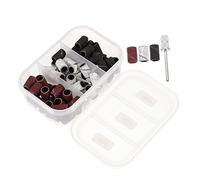 HAPINARY 75pezzi Anello Sabbia Lucidatura Unghie Testina Abrasivo Manicure Nastro Lucidare Levigatura Rimozione Morta Colla