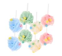 HAPINARY 8 Pezzi Bath Loofah Morbido Esfoliante per Doccia e Bagno Palle Bagno per Schiuma Ricca Adatto Tutti Tipi Accessori Spa per