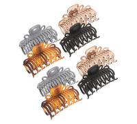 HAPINARY 8 Pezzi Clip Artiglio Grandi Quadrate per Capelli Fermagli Trasparenti Leopardati per Capelli Ricci e Lisci Morsetti Resistenti per Styling Femminile