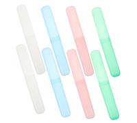 HAPINARY 8 Pezzi Custodia Viaggio Spazzolino Plastica Porta Dentifricio Campeggio Viaggi Affari Contenitore Manuale Scatola Organizzazione Spazzolini