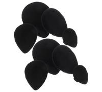 HAPINARY 8 Pezzi Sbuffo Di Trucco Riutilizzabile Strumenti Di Cosmetici Spugna Per Il Trucco Da Viaggio Soffio Di Cipria Di Fondazione Liquida Black