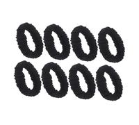 HAPINARY 8pezzi Elastici per Capelli senza Danni in Fascette per Capelli Neri Design senza Cuciture Adatti per Code di Cavallo e Acconciature Semplici Accessori per Donne e Ragazze