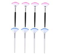 HAPINARY 8pezzi Pennello Per Maschera Viso Forma Di Ventaglio Setole Delicate Per Applicare Maschere Viso Senza Aloni Facile Da Pulire Impugnare