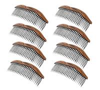 HAPINARY 8pezzi Pettinper Capelli in Plastica Denti Lisci per Styling della Frangia per Capelli Sottili e Spessi Design Vintage e Portatile Adatto Tutti i Tipi