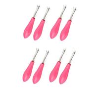 HAPINARY 8pezzi Pulitori Per Pettini e Spazzole Strumento Di Rimozione Dei Accessori Per La Pulizia Dei Pettini Colore Rosy Facile Da Usare