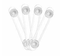 HAPINARY 8pezzi Serrature Adesive Trasparenti Per Ragazzo Ragazza Ragazza Cinturino Morbido Anti-pizzico Sicurezza Per Armadietti Frigorifero Protezione Multiuso