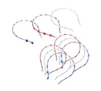 HAPINARY 9 Pezzi Fasce Patriottichper Donne Cerchietti Stelle per Feste Del Compleanni e Eventi Festivi Accessori per Decorare