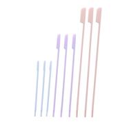 HAPINARY 9pezzi Spatola in Silicone Raschietto Per Lozioni Strumento Per Riutilizzabile Adatto Per Applicare Vari Tipi Marmellate e Cosmetici Come Fondotinta Shampoo e Balsamo Per