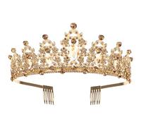 HAPINARY Accessori Acconciature Sposa Fiori Sposa Matrimonio Copricapo Di Strass Elegante Da Tiara Per Donne